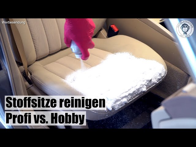 Stoffsitze reinigen I 2 Methoden I Hobby vs. Profi I AUTOLACKAFFEN 