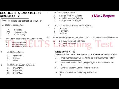 13 12 2017 Ielts Listening Practice Test 2017 With Answers