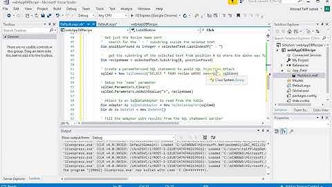 ADO.NET + ASP.NET (using VB.NET) Web Form - Part 2