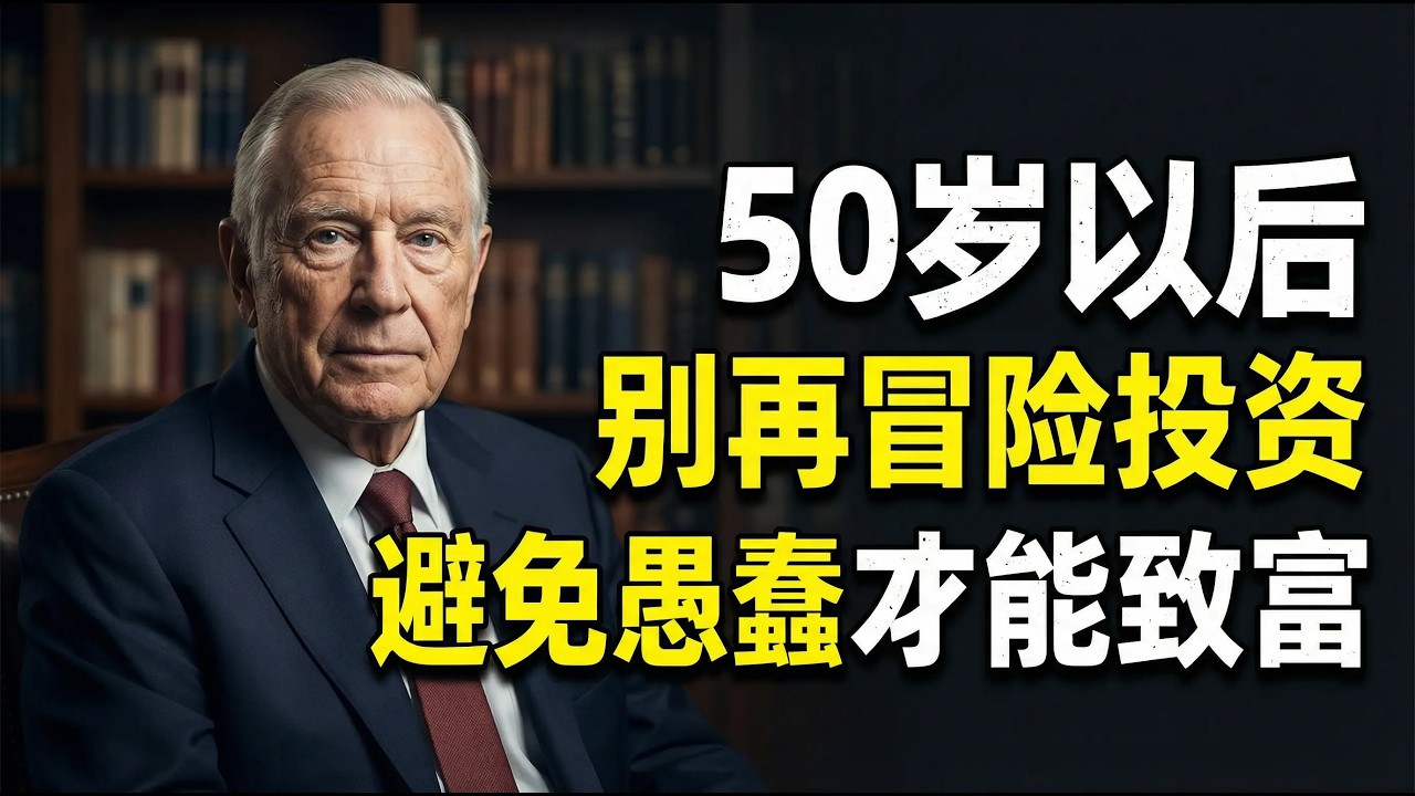查理·芒格：50岁以后最重要的投资策略｜避免愚蠢，比聪明更赚钱