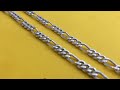 How Silver Figaro chain is made | Figaro chain making | how the chain is made