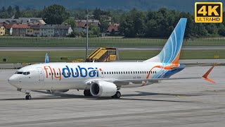 4K - Incredible Planespotting at Salzburg Airport in Austria