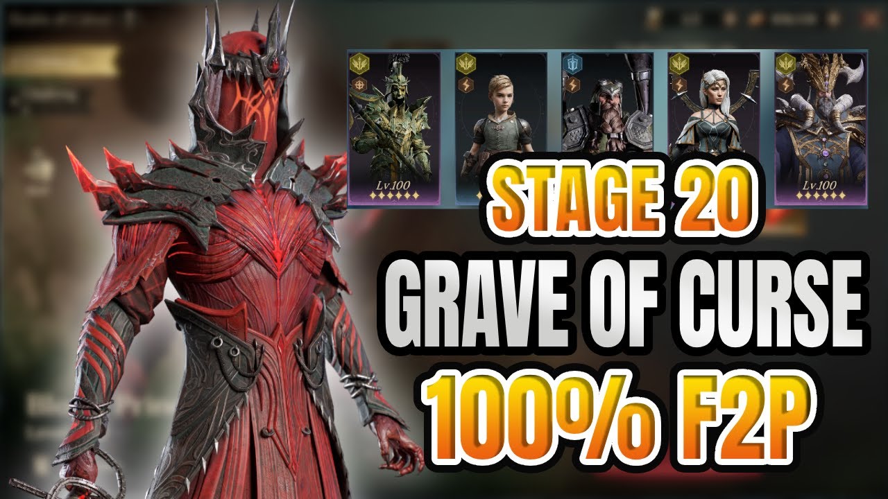 ✅ ЛЕГКАЯ прохождение Grave of Curse 20! 100% бесплатное руководство по команде | Dragonheir: Sile...