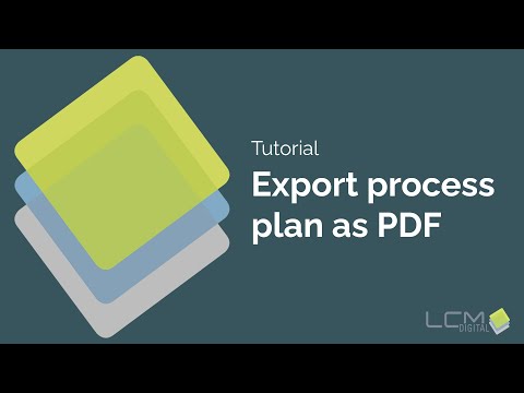 Export process plan as PDF - LCM Digital