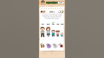 BRAIN TEST 2 THE MCBRAIN FAMILY LEVEL 1 WALKTHROUGH WITH COMMENTARY