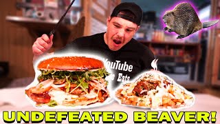 7 LB SMASH THE BEAVER BURGER CHALLENGE AT AARON AND JACK'S SNACK SHACK!!!