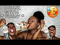 DRUNK GET READY WITH ME *FUNNY* | CHIT CHAT  #getreadywithme #drunkmakeuptutorial #grwm