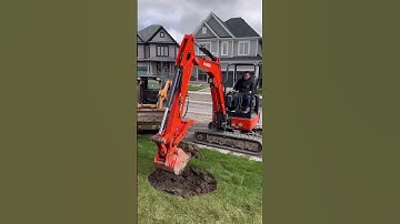 #kubota #miniexcavator #digging #hole #treeplanting #perfectcircle #satisfying #wow #perfect #nice