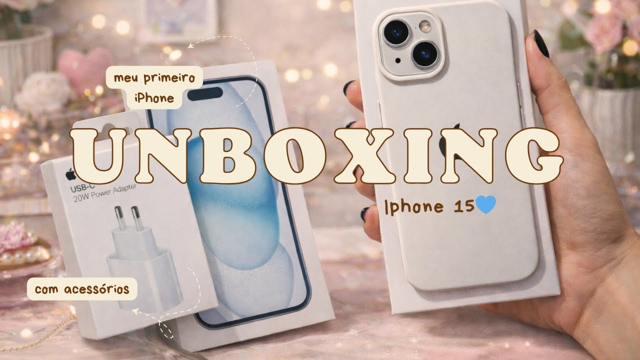Unboxing iPhone 15 Blue 💙 | Meu Primeiro iPhone (2026)