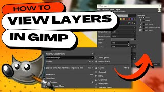 How to View Layers in GIMP  (Show, Hide, & Lock Layers)