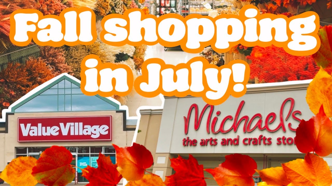 Fall July Halloween & Fall Shopping in July! - YouTube