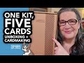 Let&#39;s unbox the July 2023 card kit from @SimonSaysStamp and make five cards!