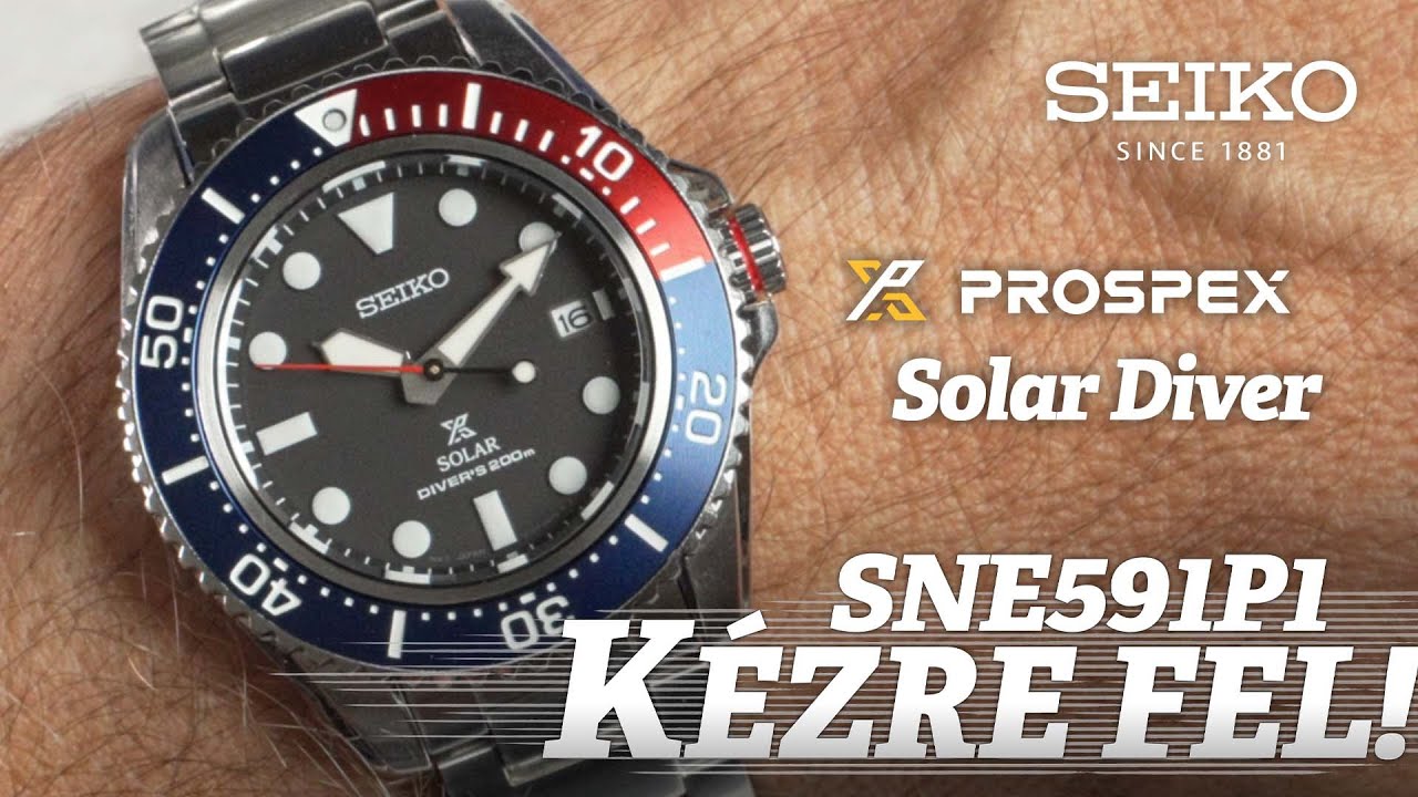 Kézre Fel! - Seiko Prospex Solar Diver SNE591P1 - YouTube