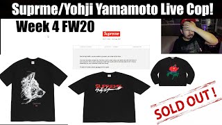 Supreme / Yohji Yamamoto Live Cop ( Supreme Week 4 FW20 ) Sold Out Instantly!