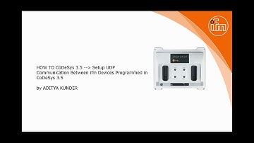 How to: Create UDP network variables with controleers and displays programmed in CoDeSys 3.5