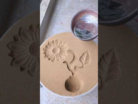 Satisfying Shorts Amazing Experiment Art EP 1171 فني صهر المعادن تصنيع تصميم المزهريات