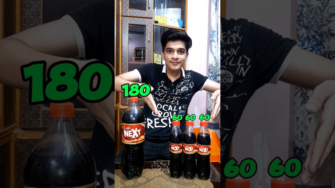 180 Vs 60 Rs Cola Next Challange 🔥|| Shocking Result 😱 #shorts #ytshorts