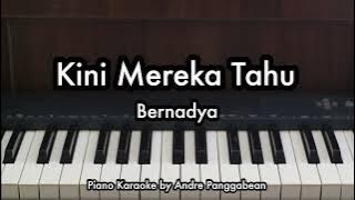 Kini Mereka Tahu - Bernadya | Piano Karaoke by Andre Panggabean