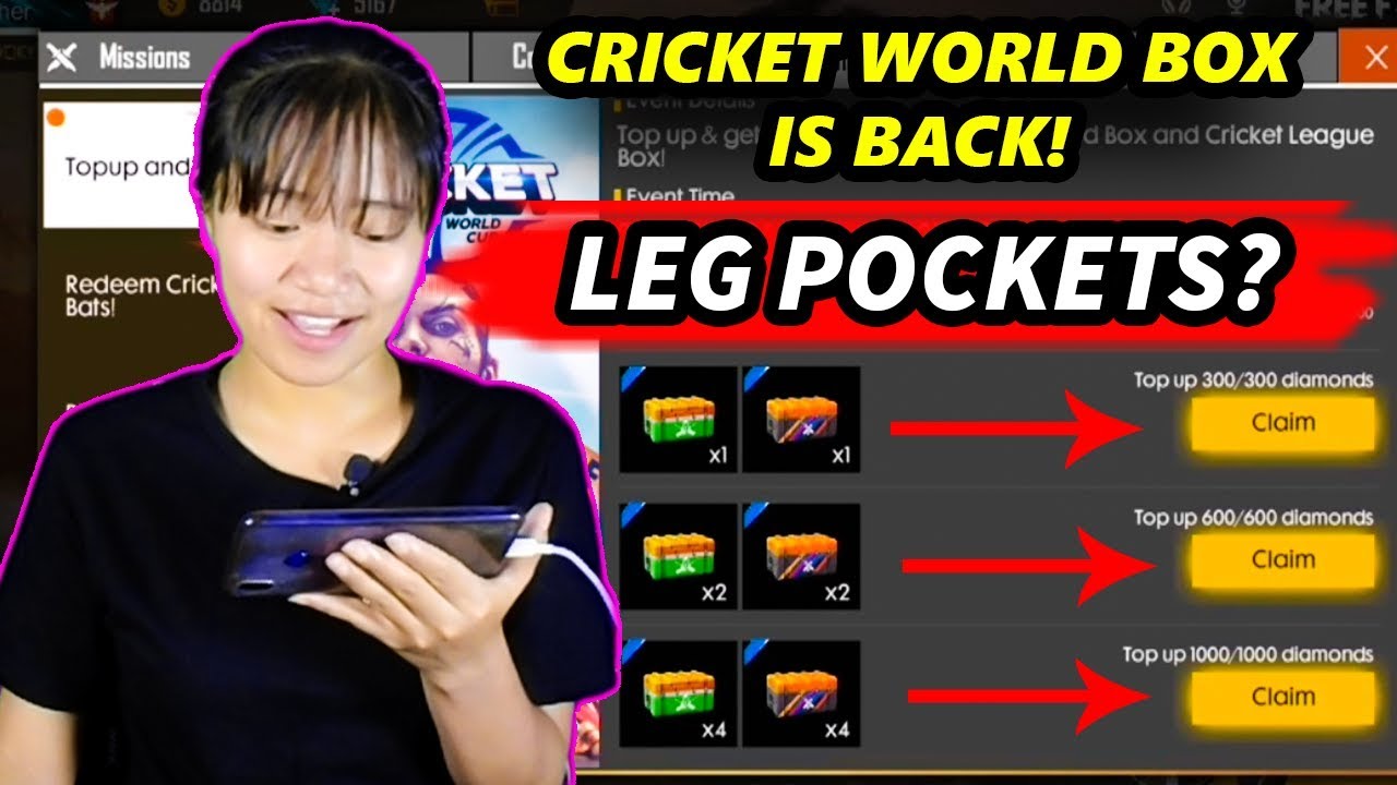 garena free fire new event [NEW] Free Fire Cricket World Topup Event & Cricket Bat Event Explained - Garena Free Fire