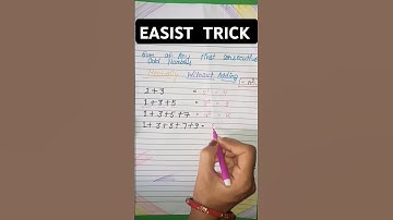 Super short trick # To add consecutive odd numbers #mathematics#Number system tricks  #add tricks