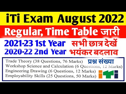 ITI Exam New Pattern, ITI CBT Exam August 2022 CBT Exam, ITI CBT Exam Payment 213 kaise kare #iti