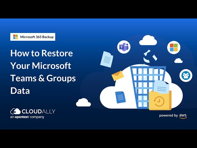 How to Restore your MS Teams and Groups Data at a Granular Level