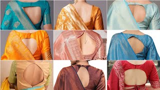 Latest Soft Silk Saree Blouse Design/Soft Silk Saree Blouse Back Neck Design/Simple Neck Design 2023 screenshot 5