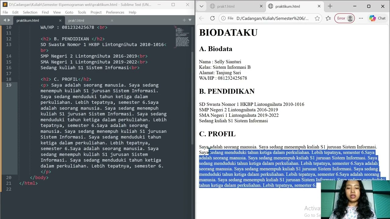 Pemograman Website | Membuat Website Sederhana