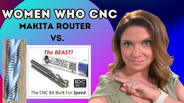 This CNC router bit really is a BEAST! Check this out...