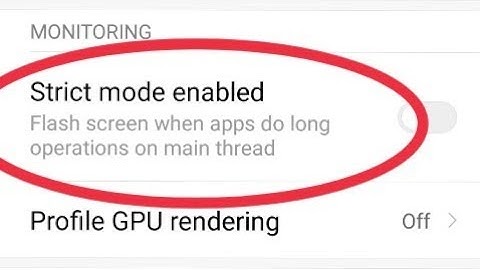 Strict mode enabled || In Xiaomi Redmi Note 5 And 6 Pro