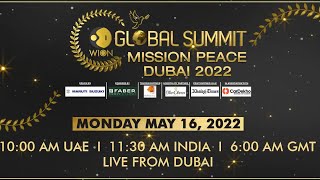 WION Global Summit 2022 Promoting PEACE And SAFETY Folks!!!