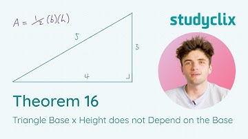16. Maths Theorem 16: Triangle Base x Height doesn