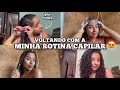 VOLTANDO COM A MINHA ROTINA CAPILAR 👩🏽‍🦱🩷 | recuperando o cabelo pós trança