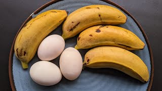 Just Add Eggs With Bananas Its So Delicious/ Simple Breakfast Recipe/ Healthy Cheap & Tasty Snacks