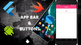 How to make APP BAR and BUTTONS in Flutter | Creating a Basic Flutter App