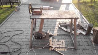 Utilaj de spart crapat lemne cu con home made