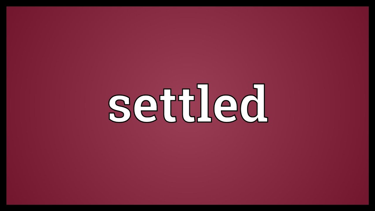 Settled Meaning - YouTube