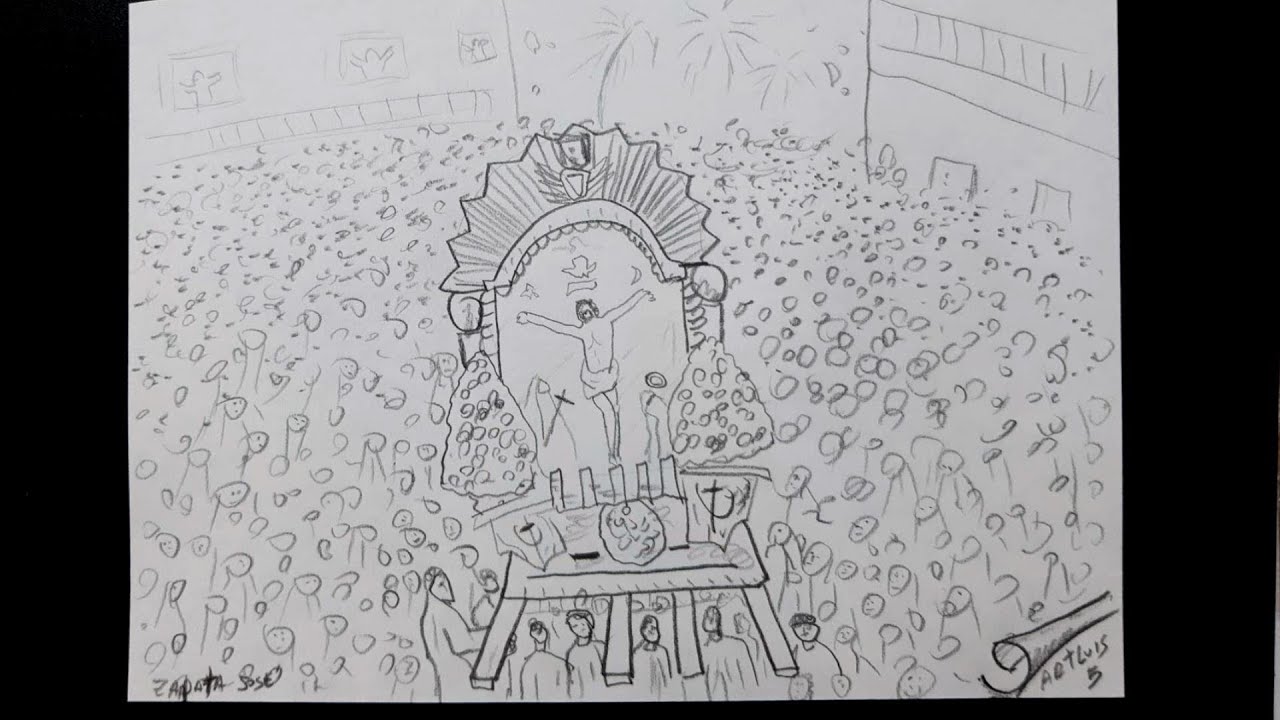 C mo Dibujar Al Se or De Los Milagros En Procesi n HD YouTube C mo dibujar al se or de los milagros en procesi n hd youtube