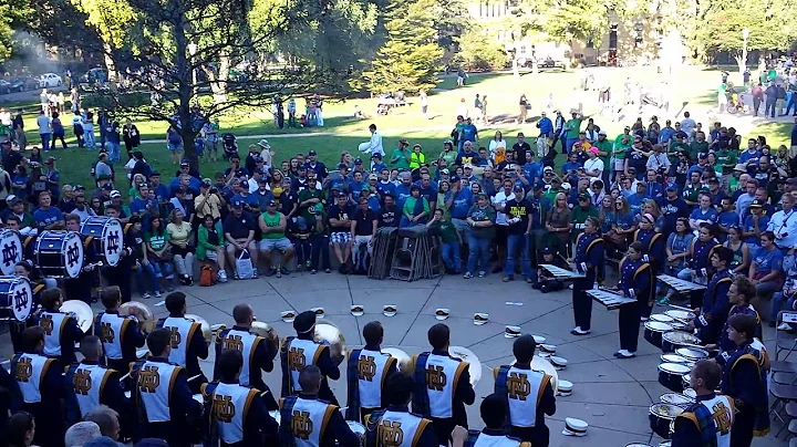 Notre Dame  drum circle 9.6.2014 vs Michigan