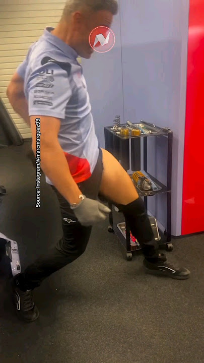 Heboh! Rekan Marc Sampai Robek Celana 😅 | #motogp #catalunya