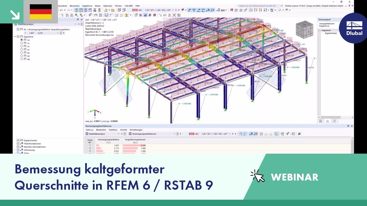 Webinar | Bemessung kaltgeformter Querschnitte in RFEM 6 / RSTAB 9 ...