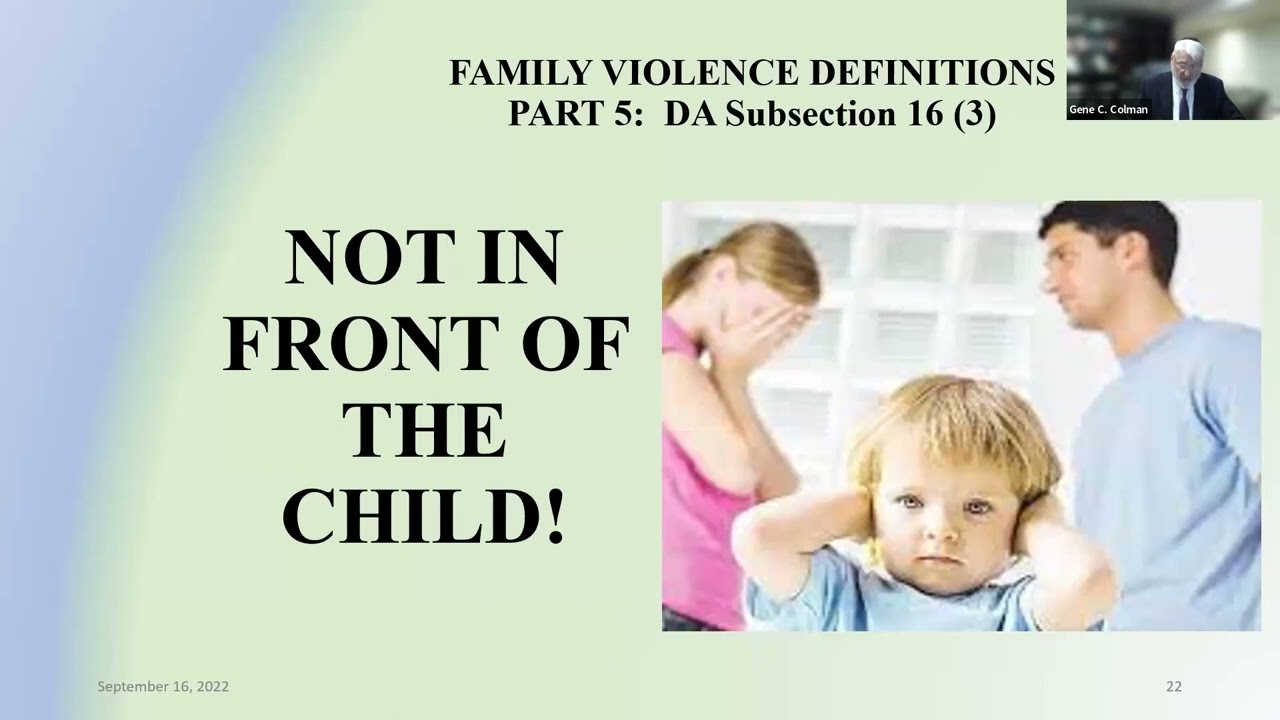 The Newly Expanded Definitions of “Family Violence” in the Divorce Act
