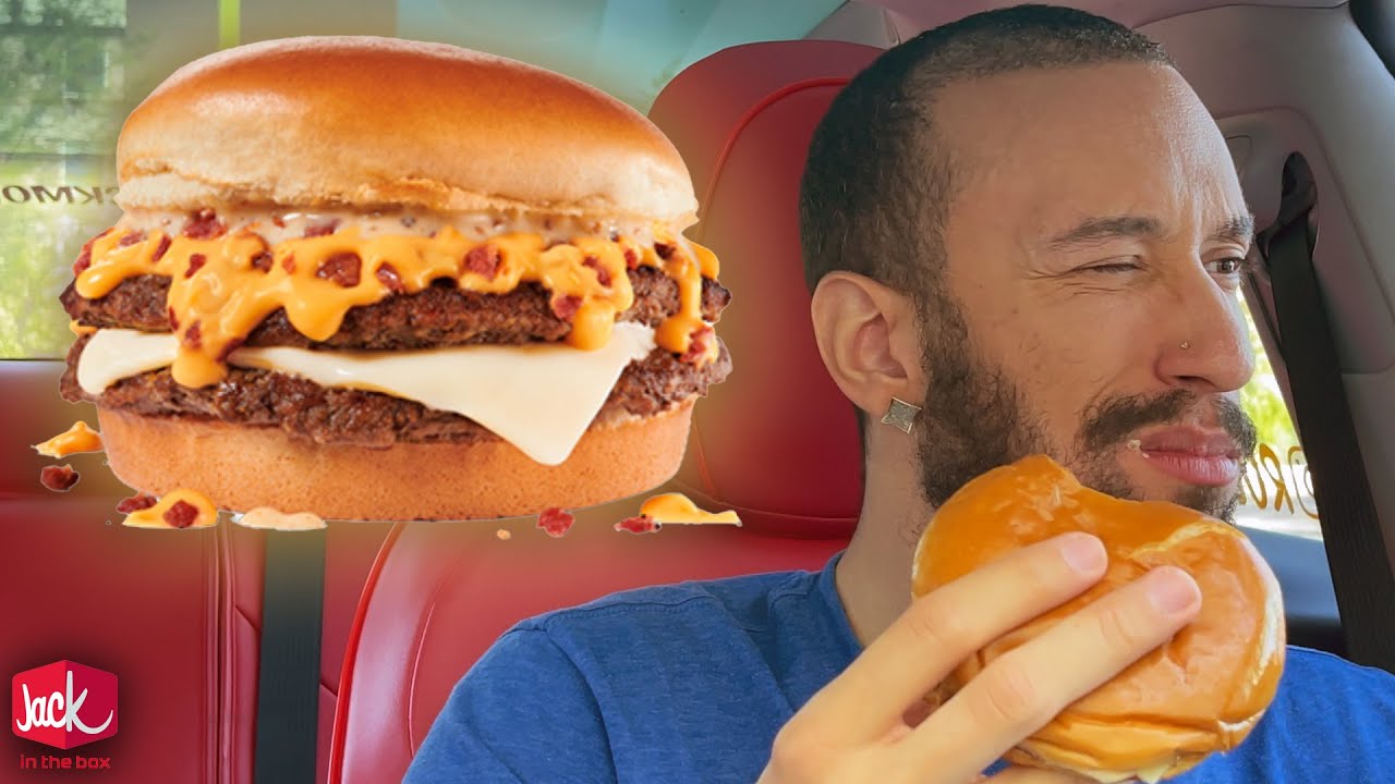 Jack In The Box NEW Double Bacon Cheesy Jack HDR Food Review YouTube