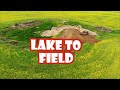 Using John Deere dozer to fill in a old lake
