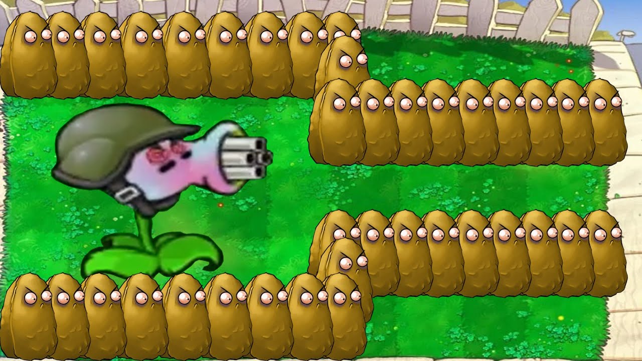 99 Gatling Hypno Pea Vs Dr. Zomboss - Plants vs Zombies Hack Episode 2 ...