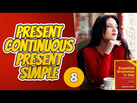 #8 Строим предложения в Present Continuous и Present Simple Мерфи красный