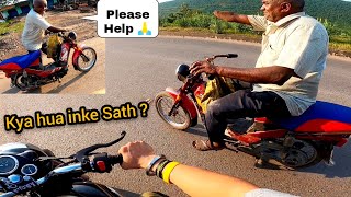 Old Man Stuck On Highway || Road Safety ?❤️