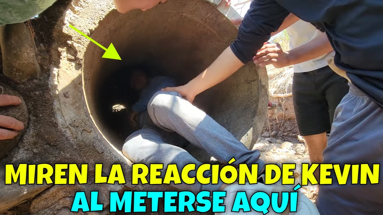 Probamos la valentía de Kevin al meterse en este túnel. Garza es experto en la casería. Parte 2