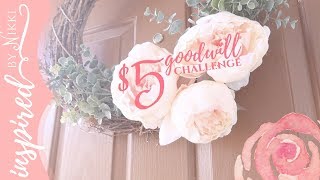 SIMPLE SPRING WREATH | $5 GOODWILL CHALLENGE SPRING 2018