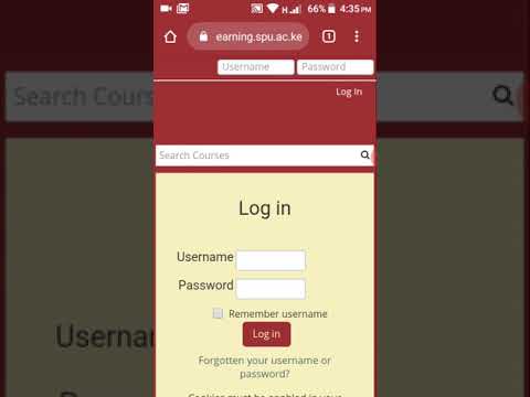 Access to Vlearning Portal from a Phone   SPU